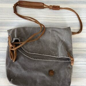 Stylish Gray and Brown Men's Bag